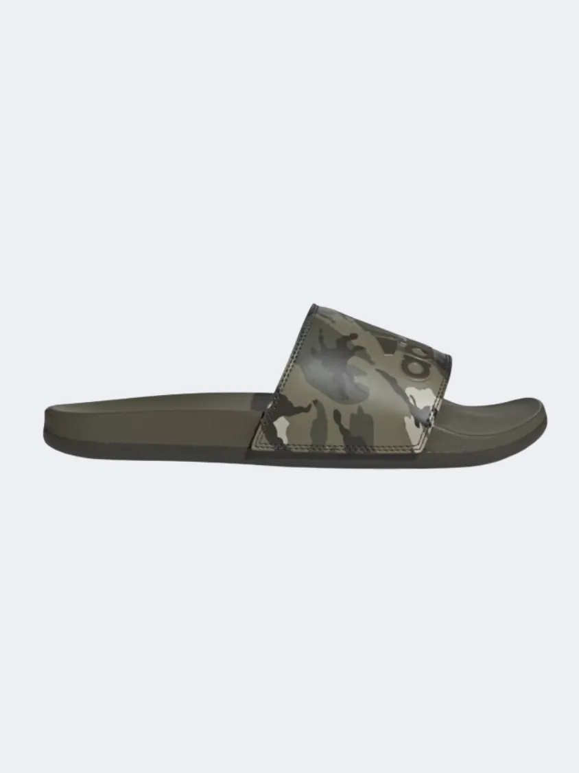 Adidas Adilette Men Sportswear Slippers Olive Strata/Grey