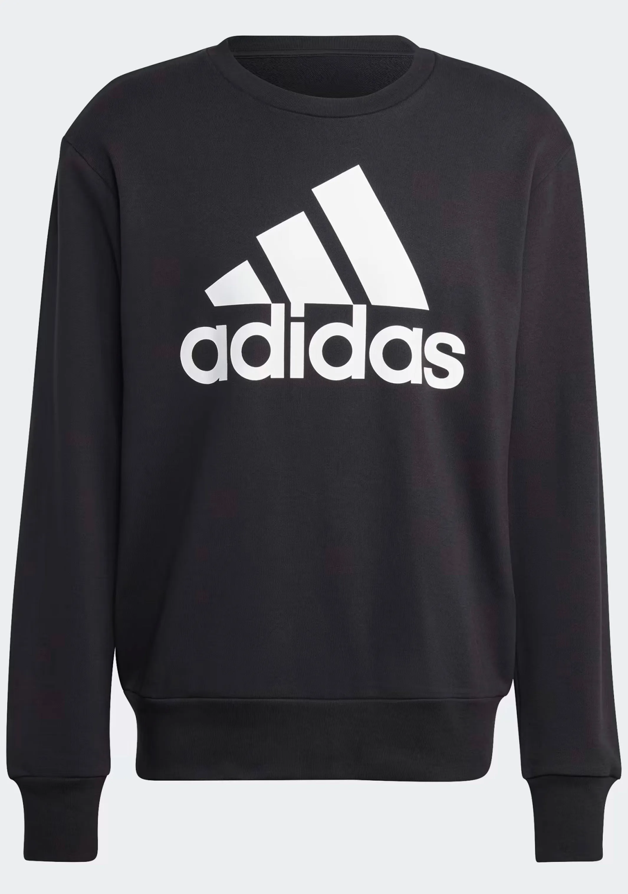 Adidas Big Logo Black Sweatshirt for Men - Style GK9076