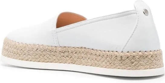 AGL Rope flat leather espadrilles White