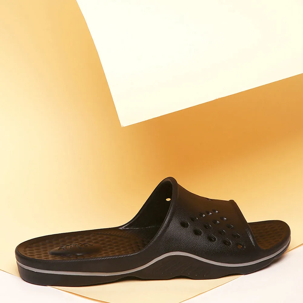 AHA (Black) Slides For Men RAMP By Liberty