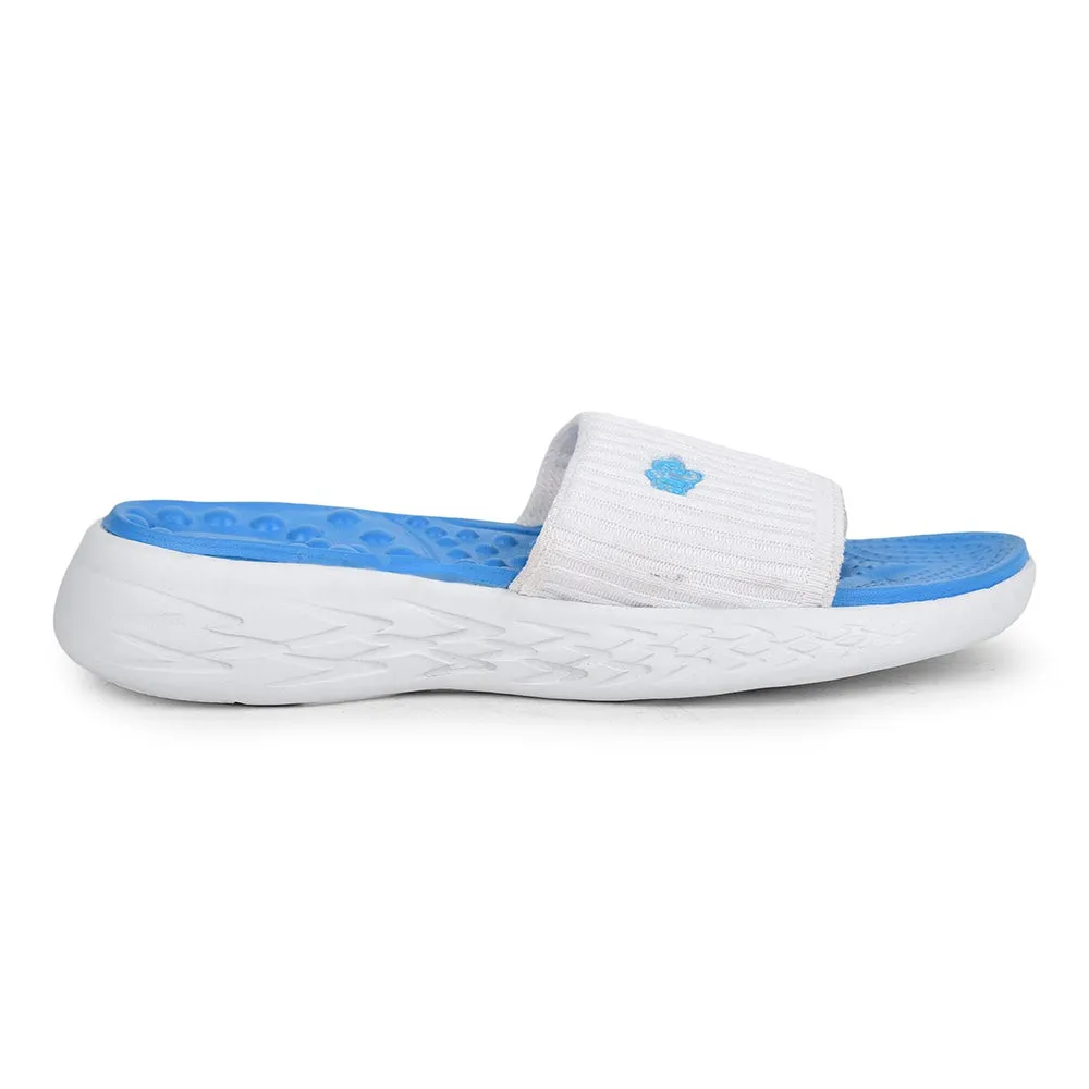 AHA Casual Blue Slides For Women IMPACT-15E By Liberty