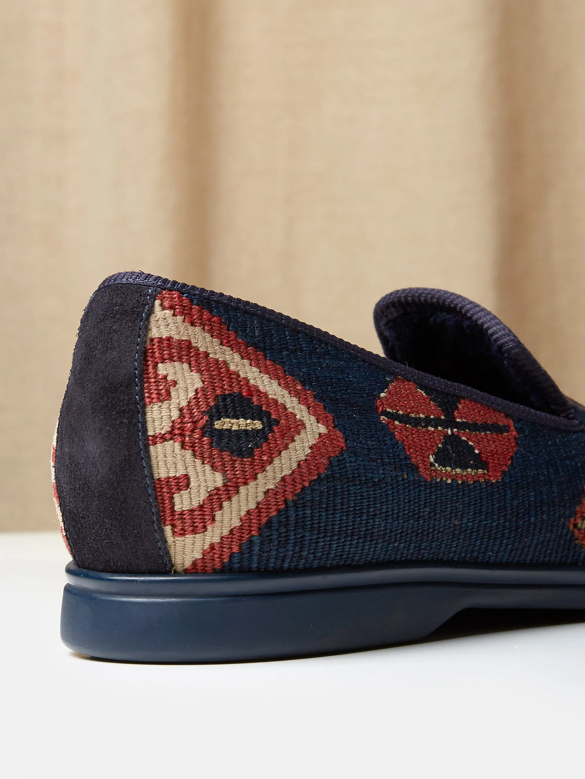 Albert Slippers in Antique Kilim