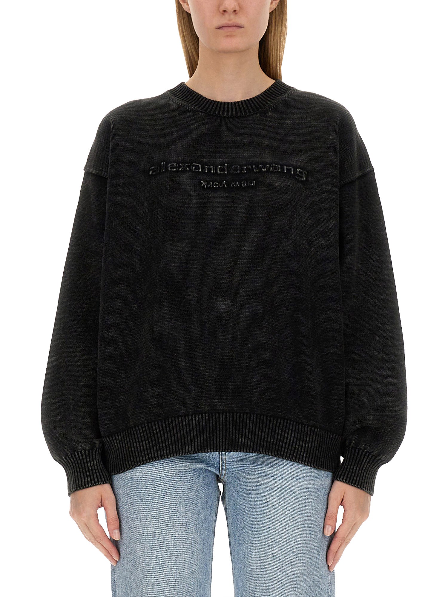 ALEXANDER WANG Cotton Top with Logo