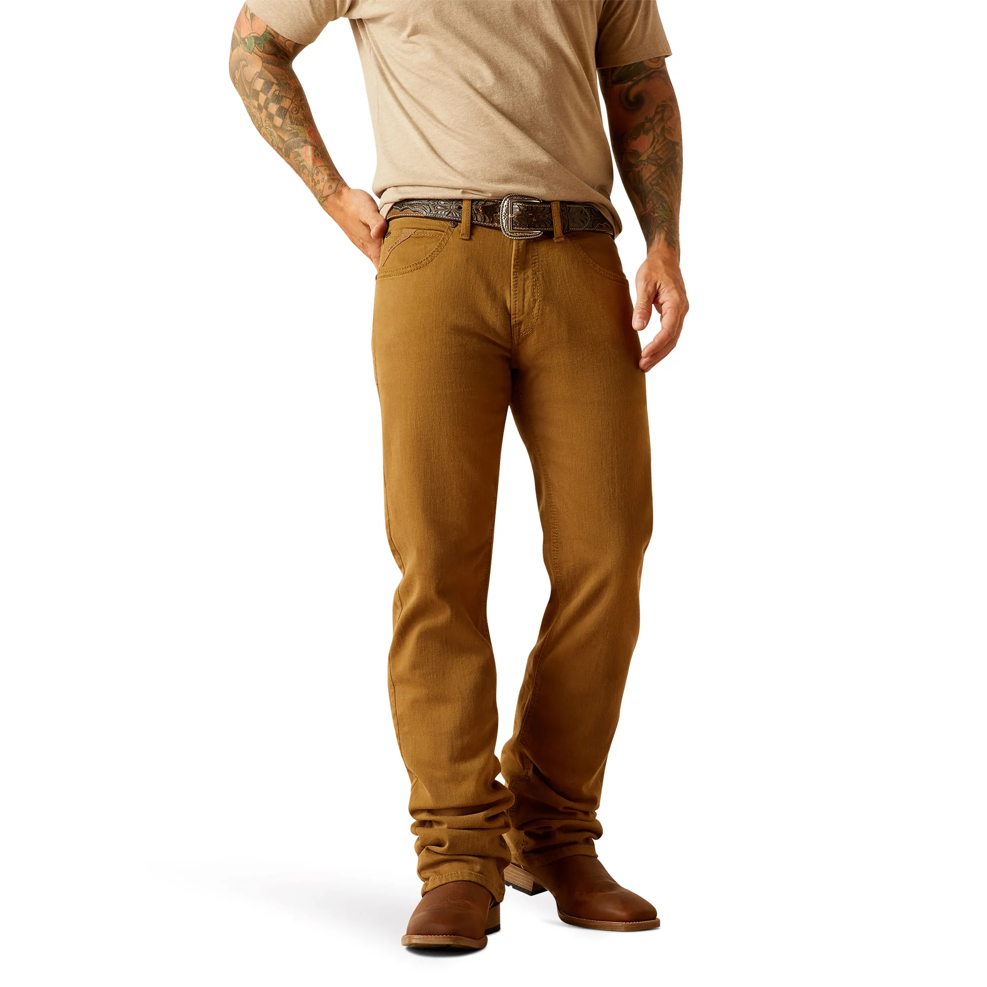 Mens Straight Hansen Jeans in Teak Brown by Ariat