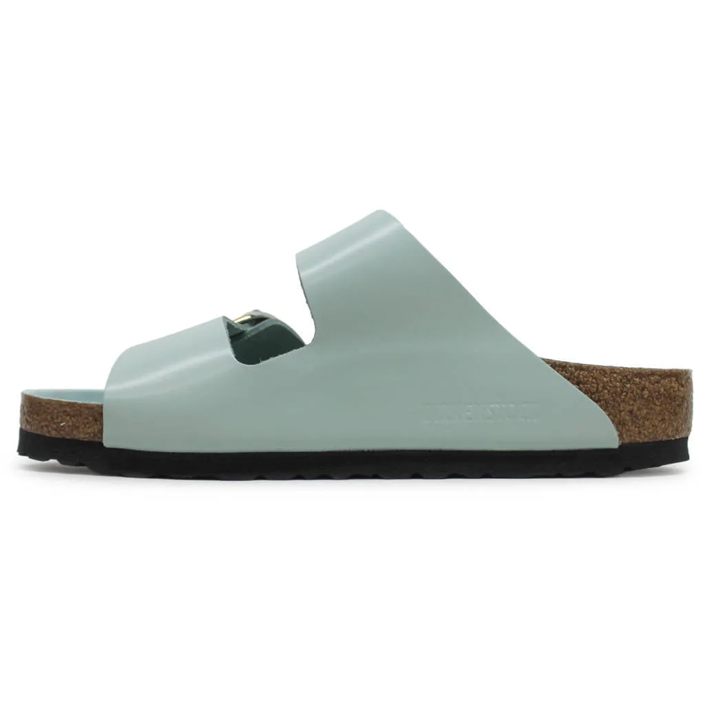 Arizona Big Buckle Patent Leather Unisex Slides Sandals