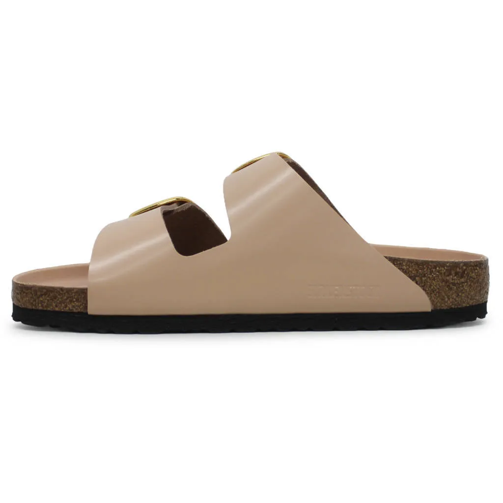 Arizona Big Buckle Patent Leather Unisex Slides Sandals