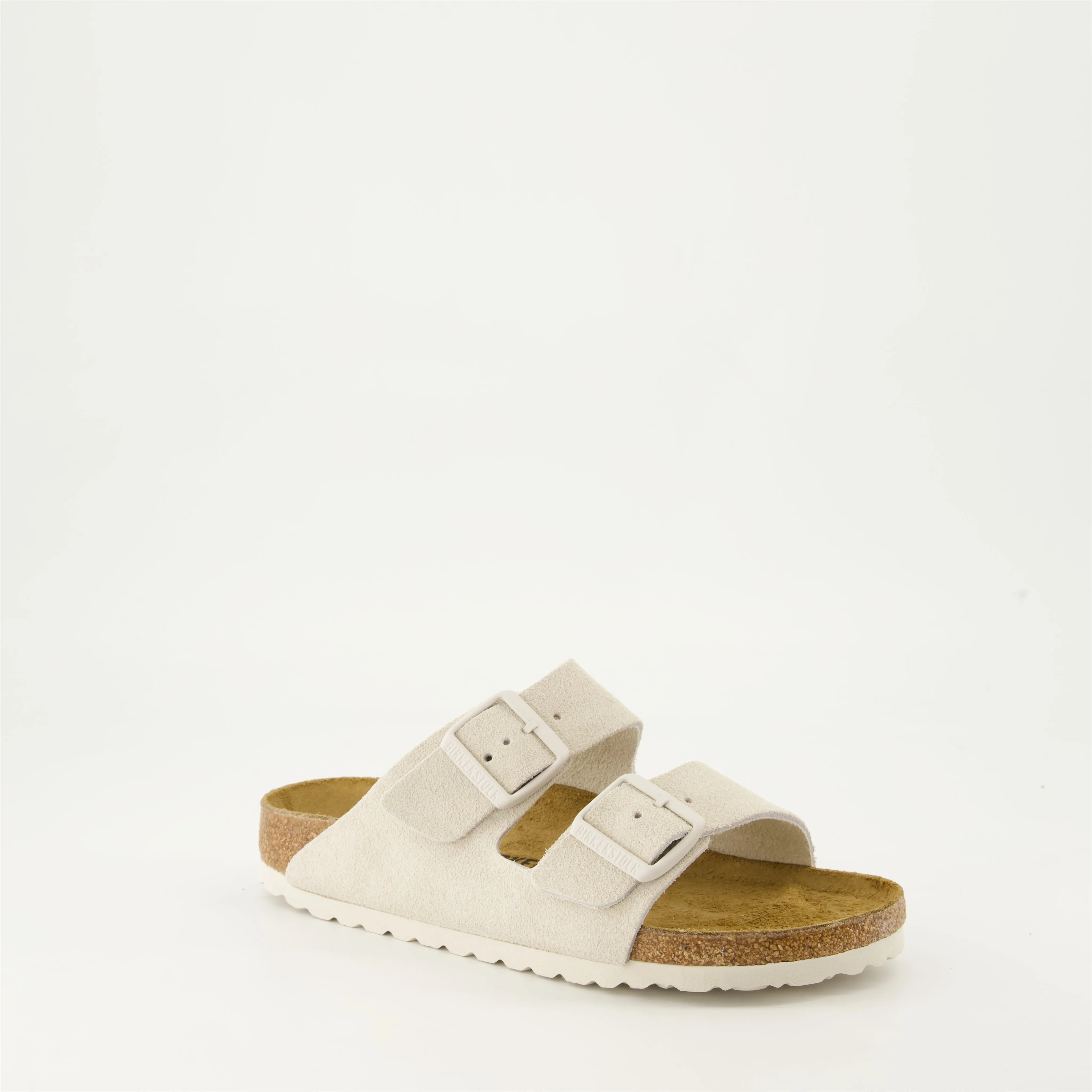 Arizona Suede Slides Beige