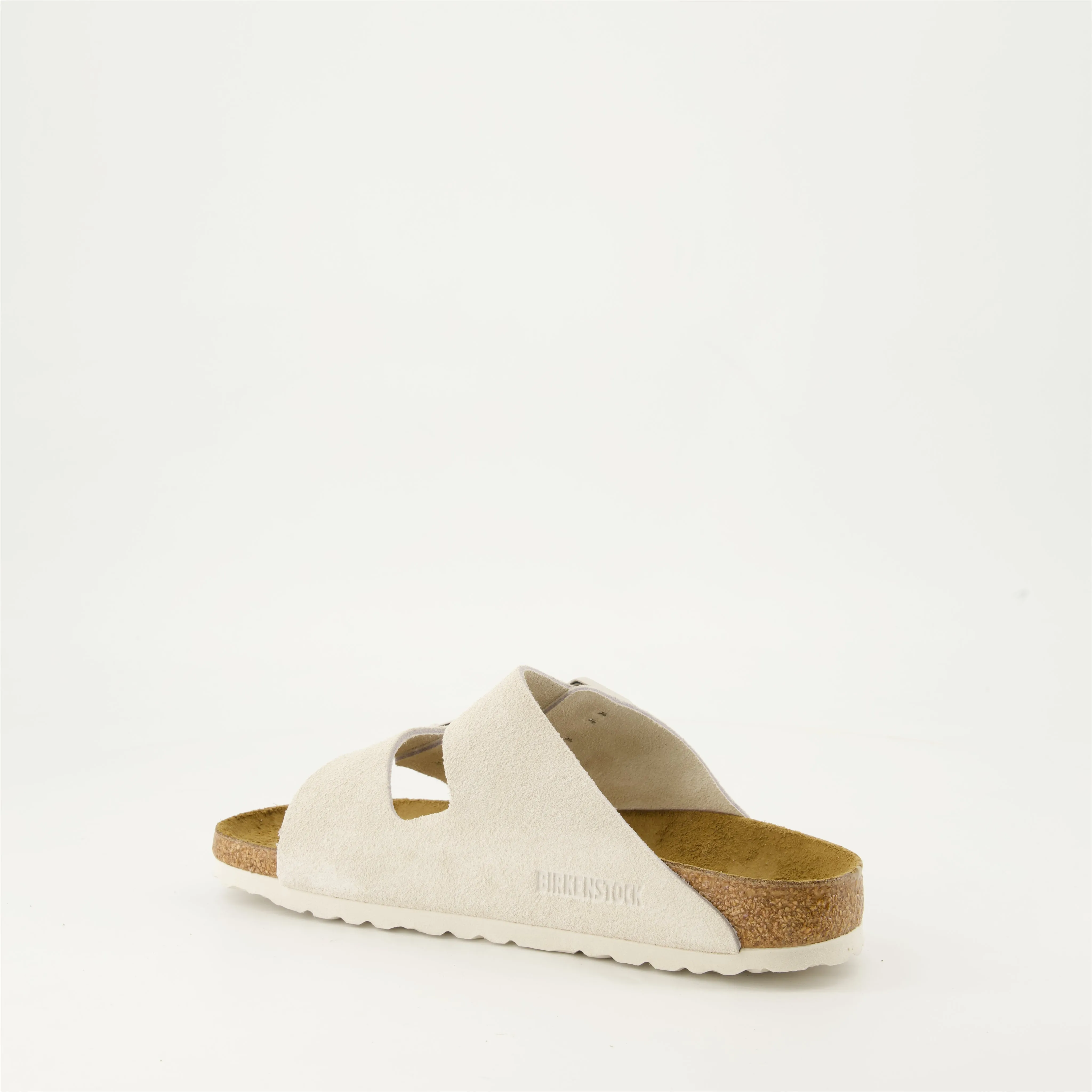 Arizona Suede Slides Beige