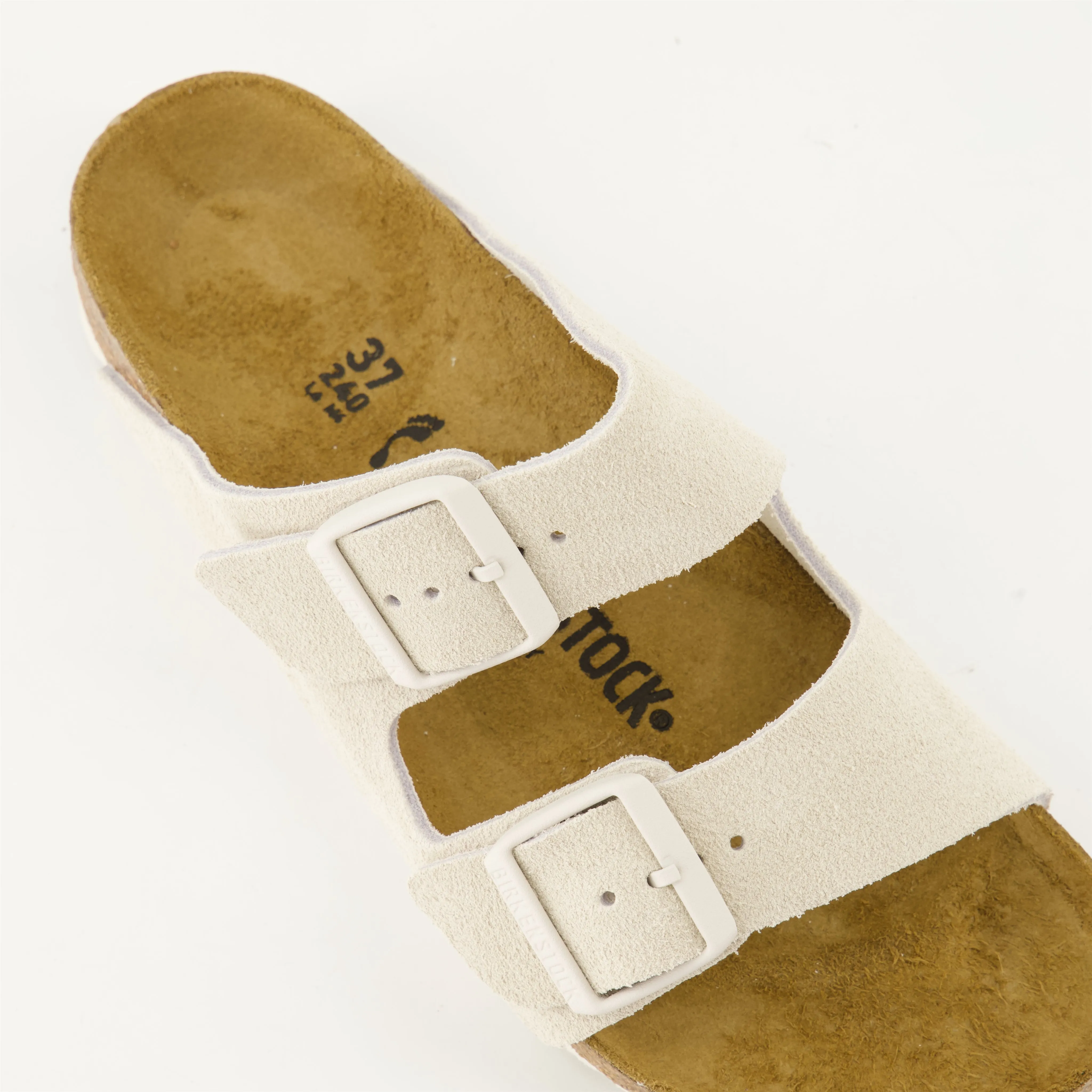 Arizona Suede Slides Beige