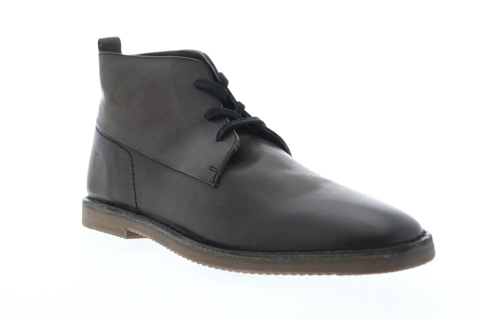 Ashland Chukka 80183 Men's Gray Leather Mid-Top Lace-Up Chukka Boots