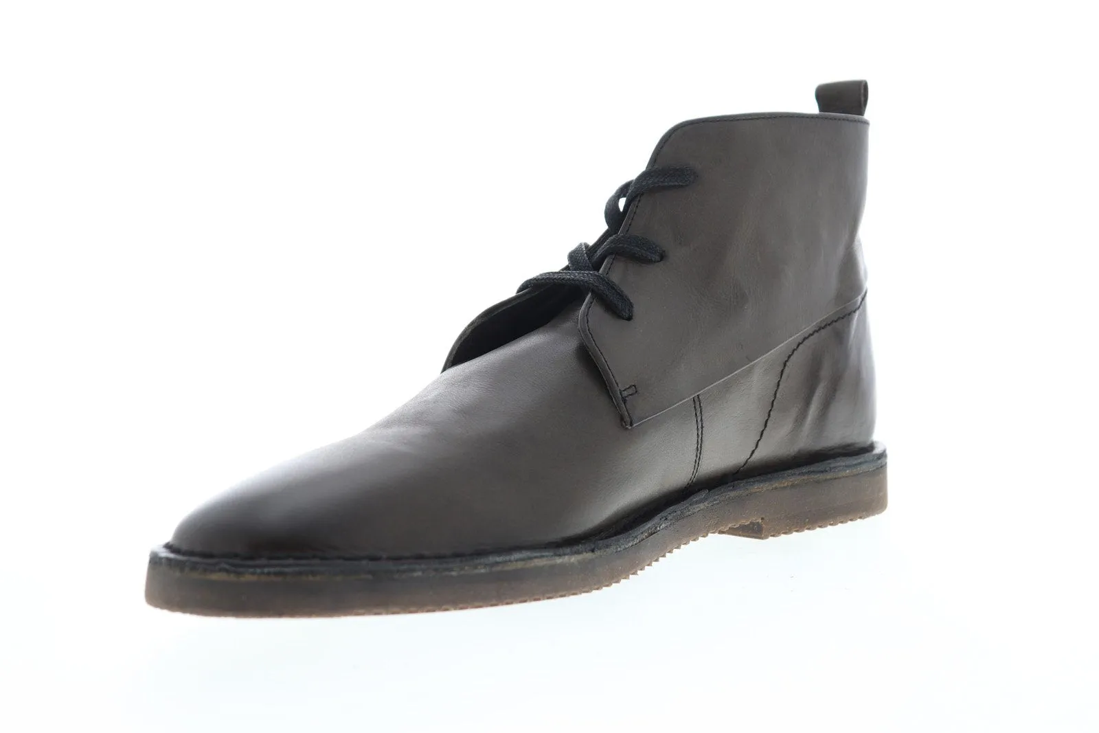 Ashland Chukka 80183 Men's Gray Leather Mid-Top Lace-Up Chukka Boots