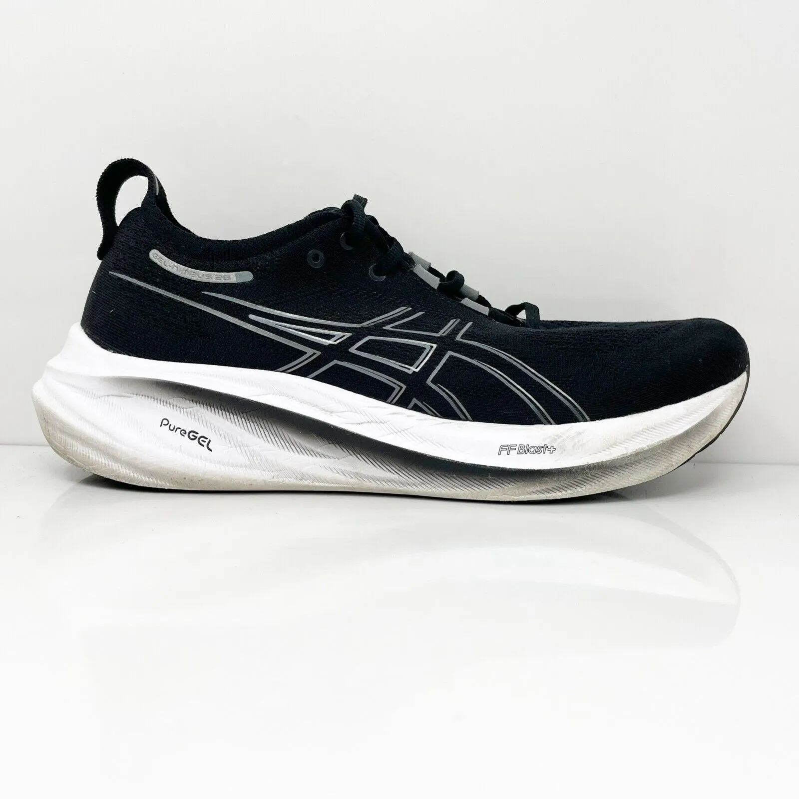 Asics Mens Gel Nimbus 26 1011B794 Black Running Shoes Sneakers Size 10