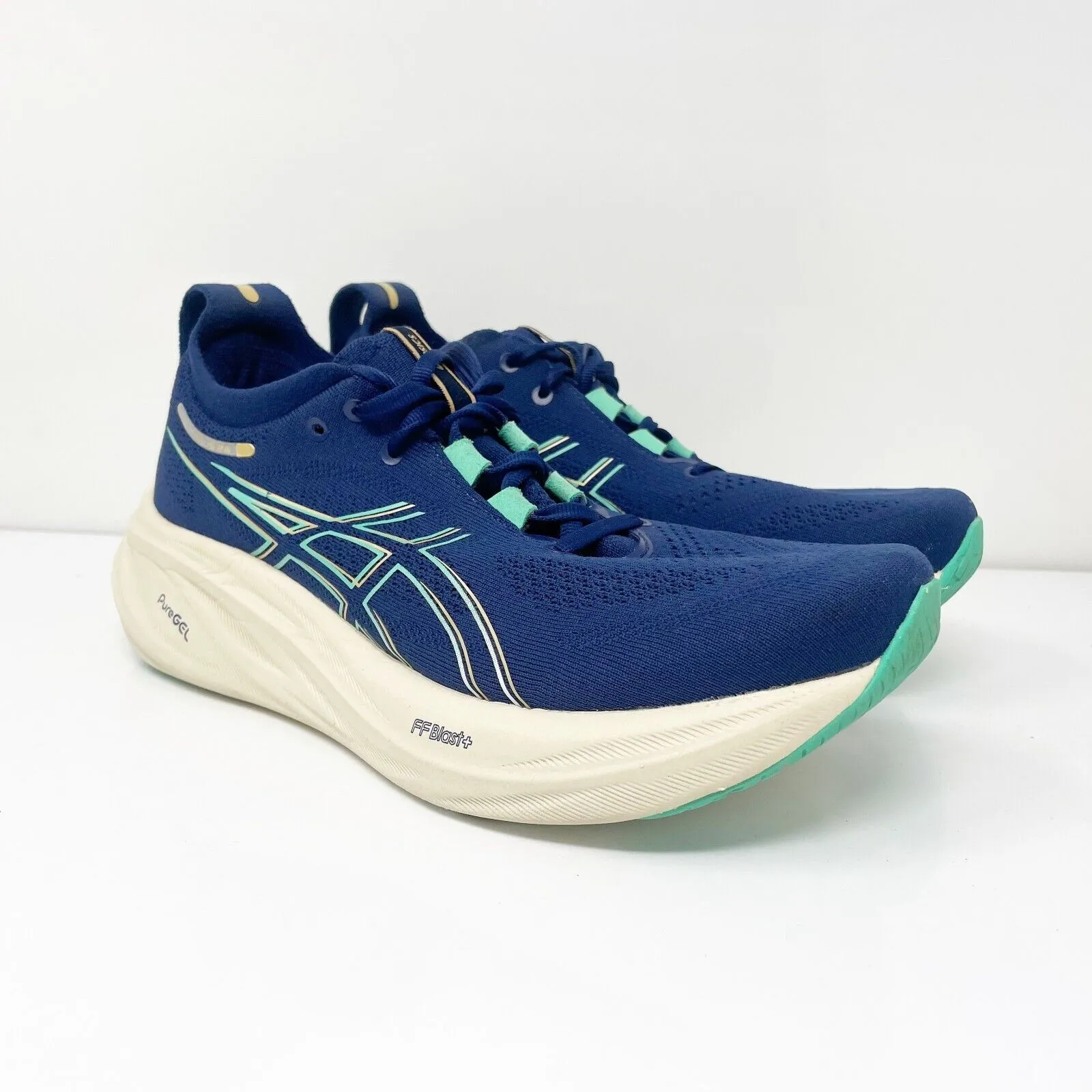 Asics Womens Gel Nimbus 26 1012B601 Blue Running Shoes Sneakers Size 8.5