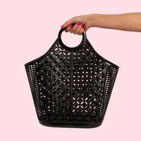 Black Atomic Jelly Tote