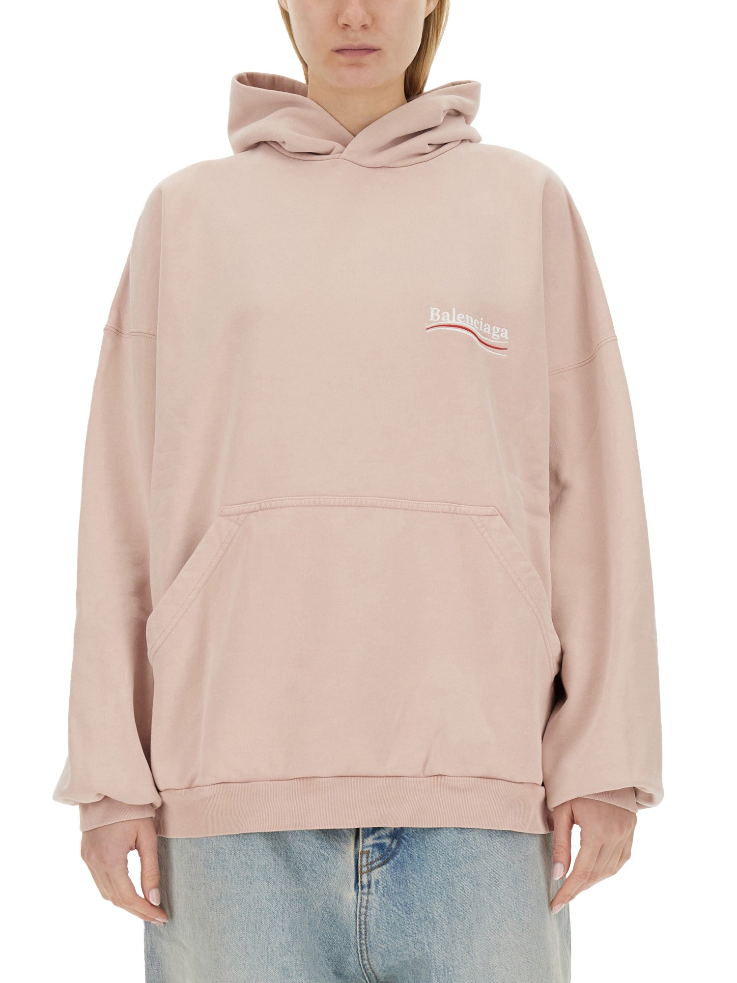 Balenciaga Cotton Sweatshirt with Logo