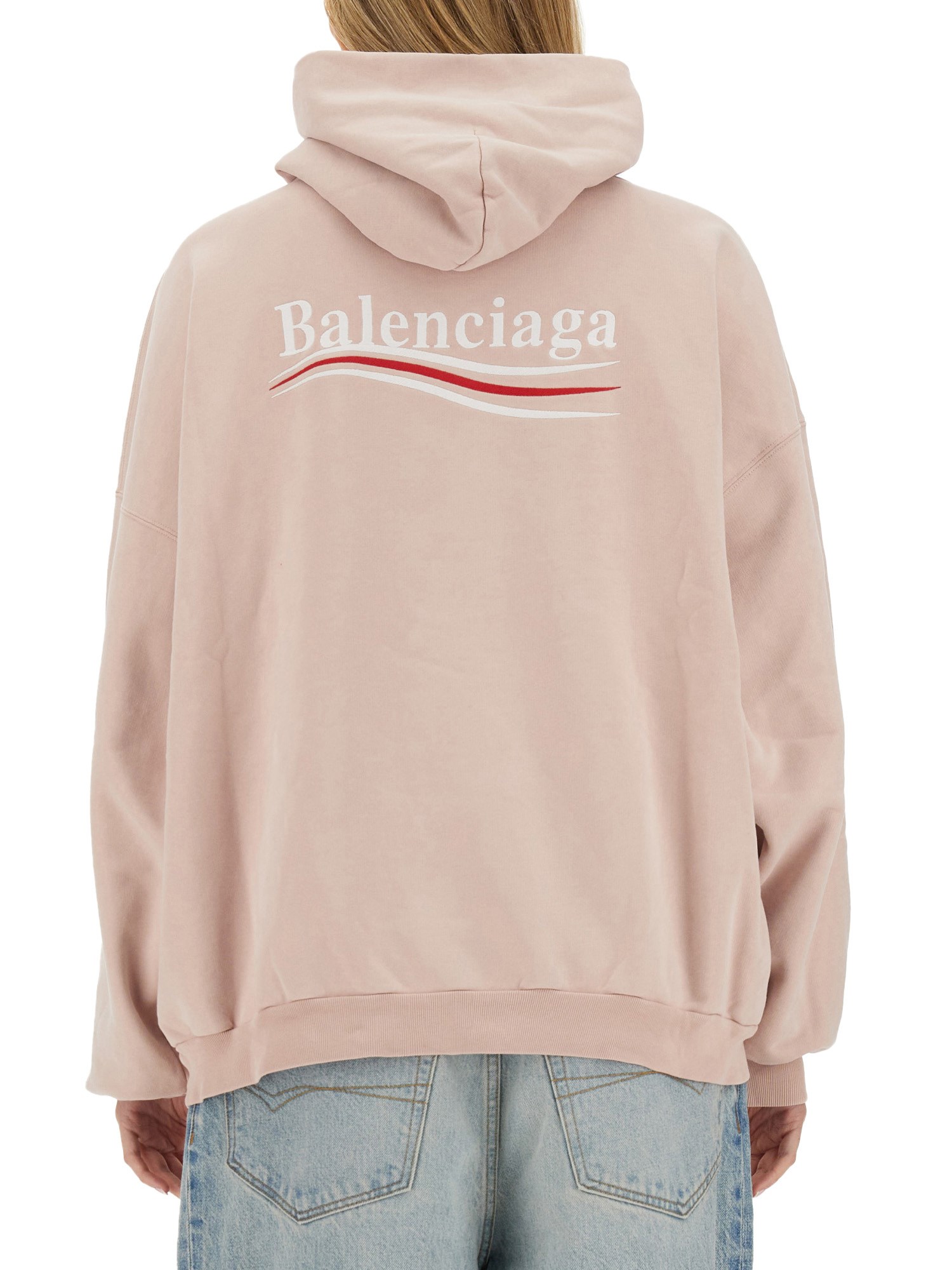 Balenciaga Cotton Sweatshirt with Logo