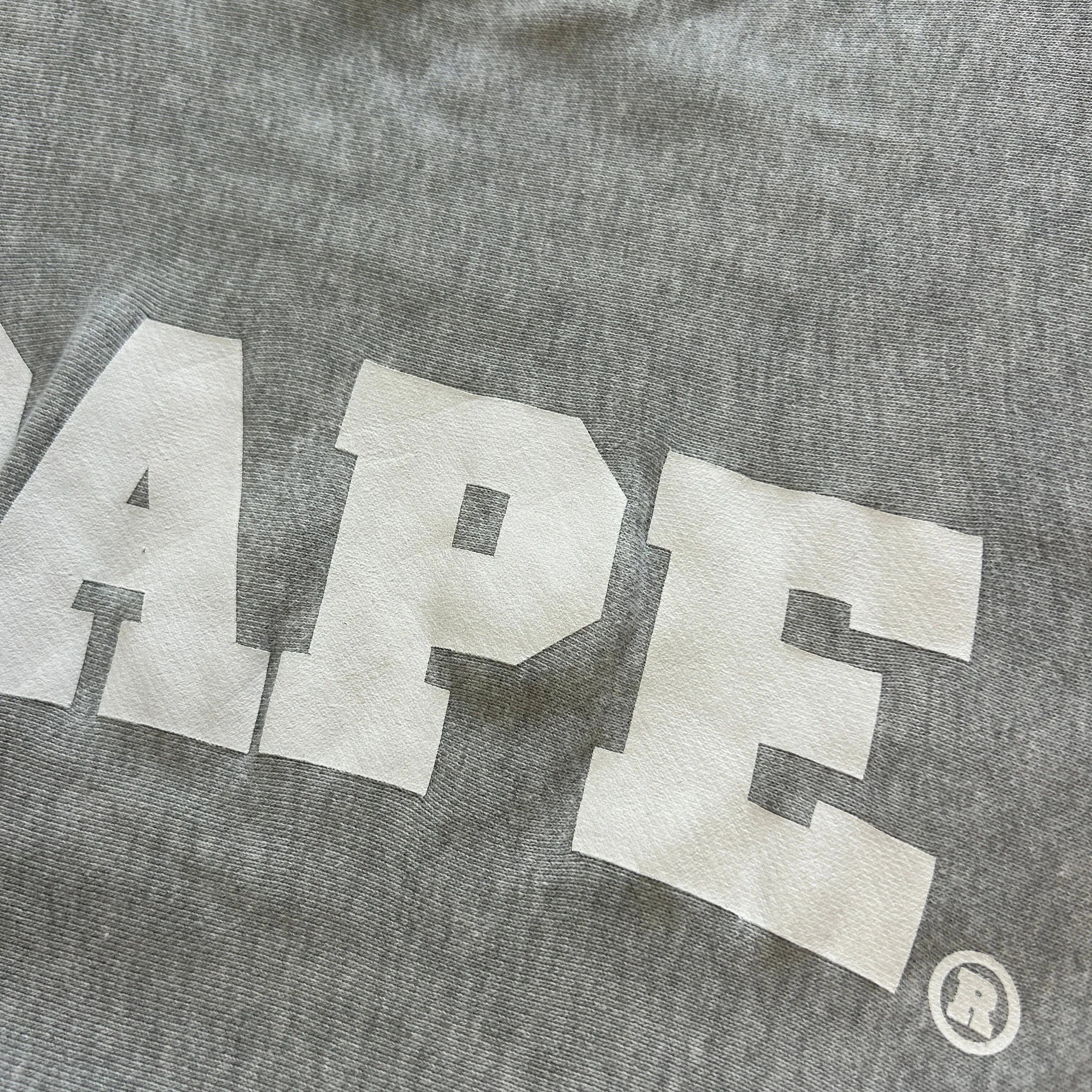 BAPE Grey Logo Crewneck Sweatshirt