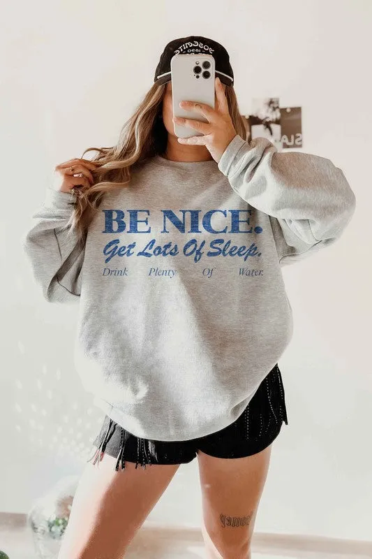 Graphic Sweatshirt for Better Sleep and Kindness