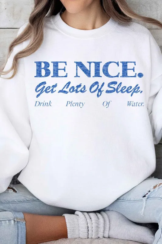 Graphic Sweatshirt for Better Sleep and Kindness