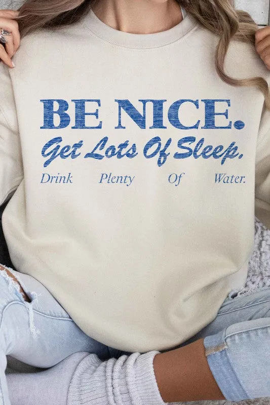 Graphic Sweatshirt for Better Sleep and Kindness