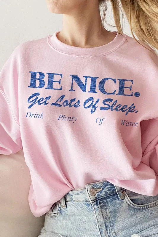 Graphic Sweatshirt for Better Sleep and Kindness