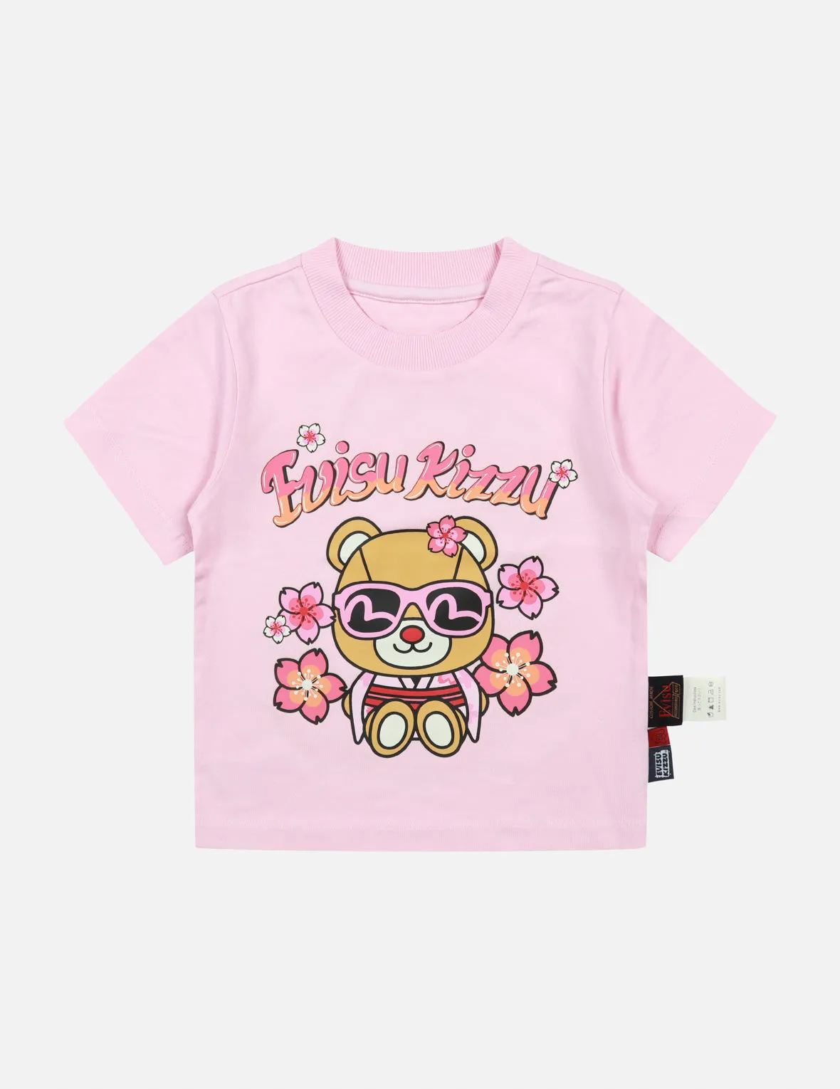 Bear in Kimono with Sakura Print Regular Fit T-shirt