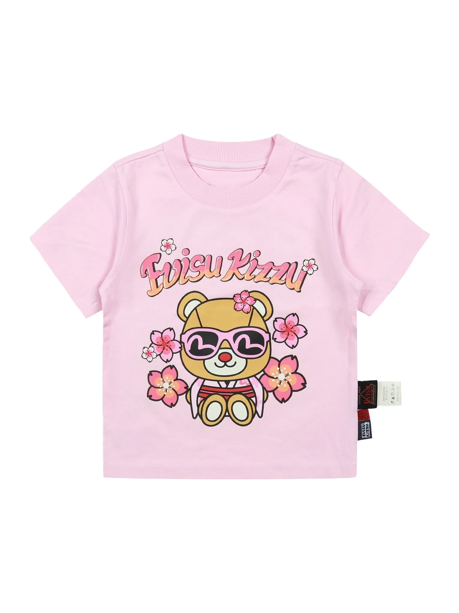 Bear in Kimono with Sakura Print Regular Fit T-shirt