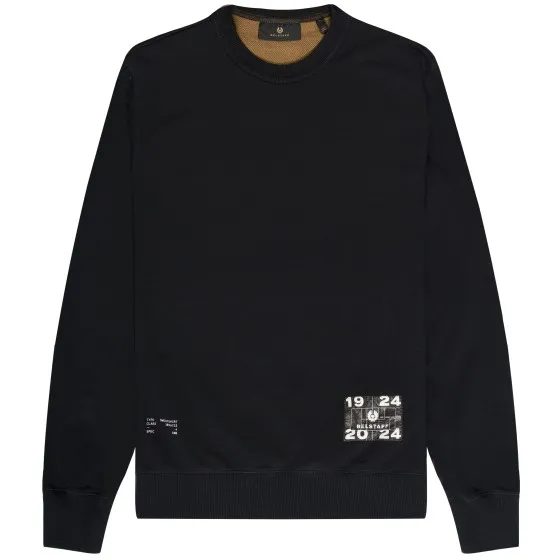 Centenary Applique Black Sweatshirt;