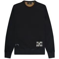 Centenary Applique Black Sweatshirt;