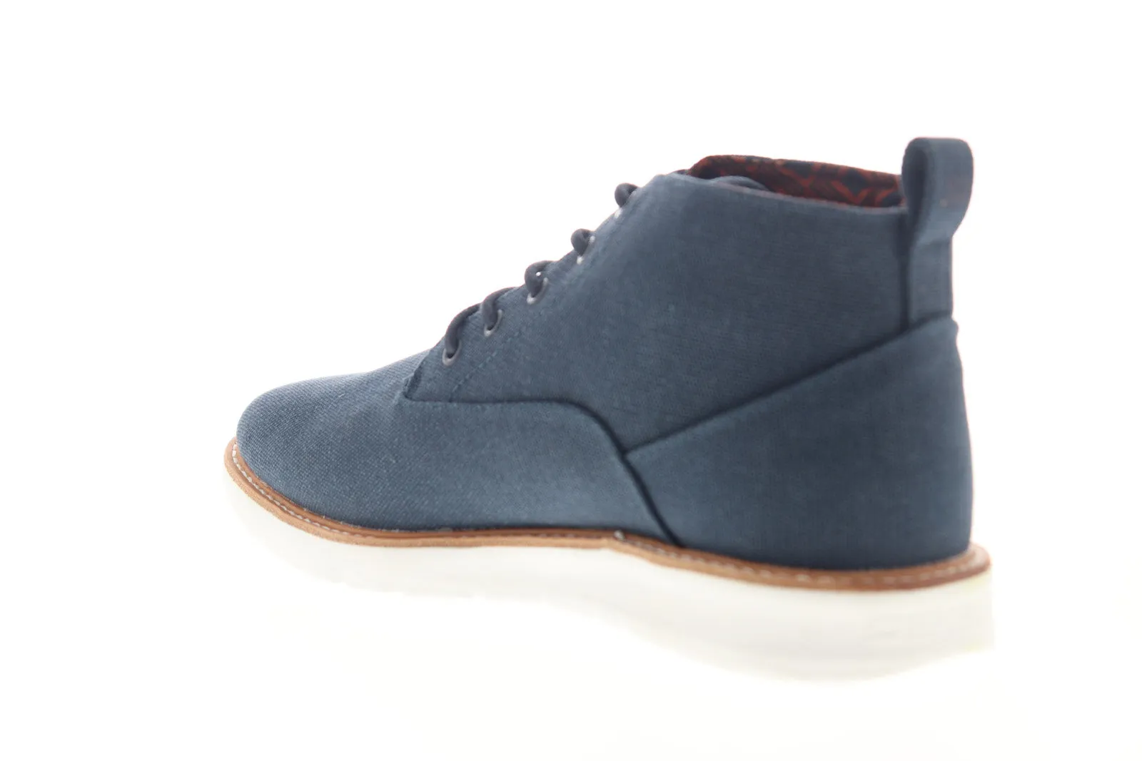 Ben Sherman Blue Canvas Mid Top Chukka Boots - BNMS19011