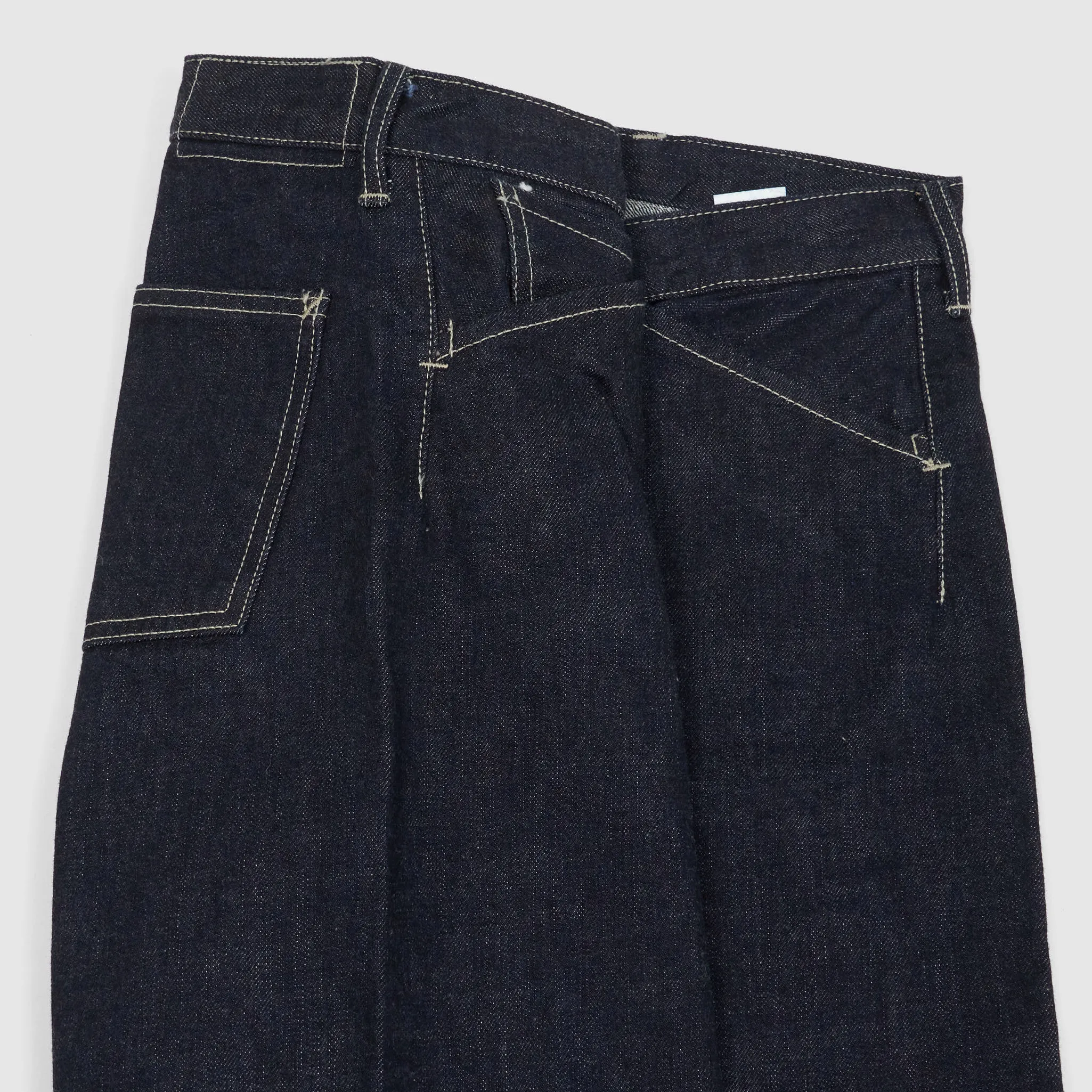 Black 5-Pocket Worker Jeans by Sign without Side Seam