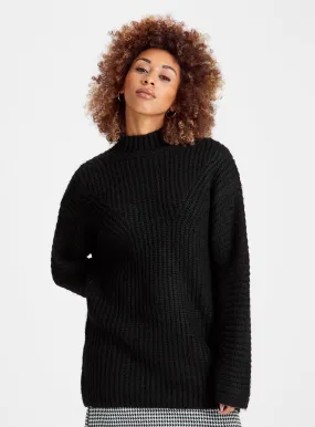 Black Longline Knitted Jumper 22 for Women | Shop Jumpers at Tu Clothing