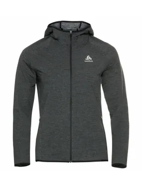 Black Melange Run Easy 365 Mid Layer Hood