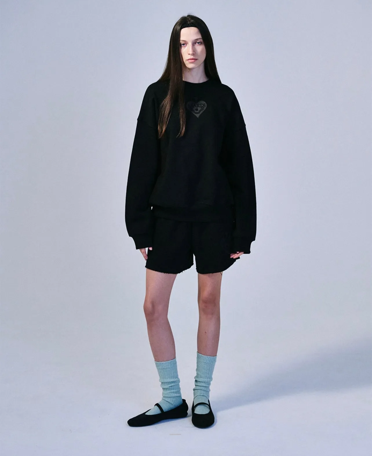 black satin sweatshirt spade