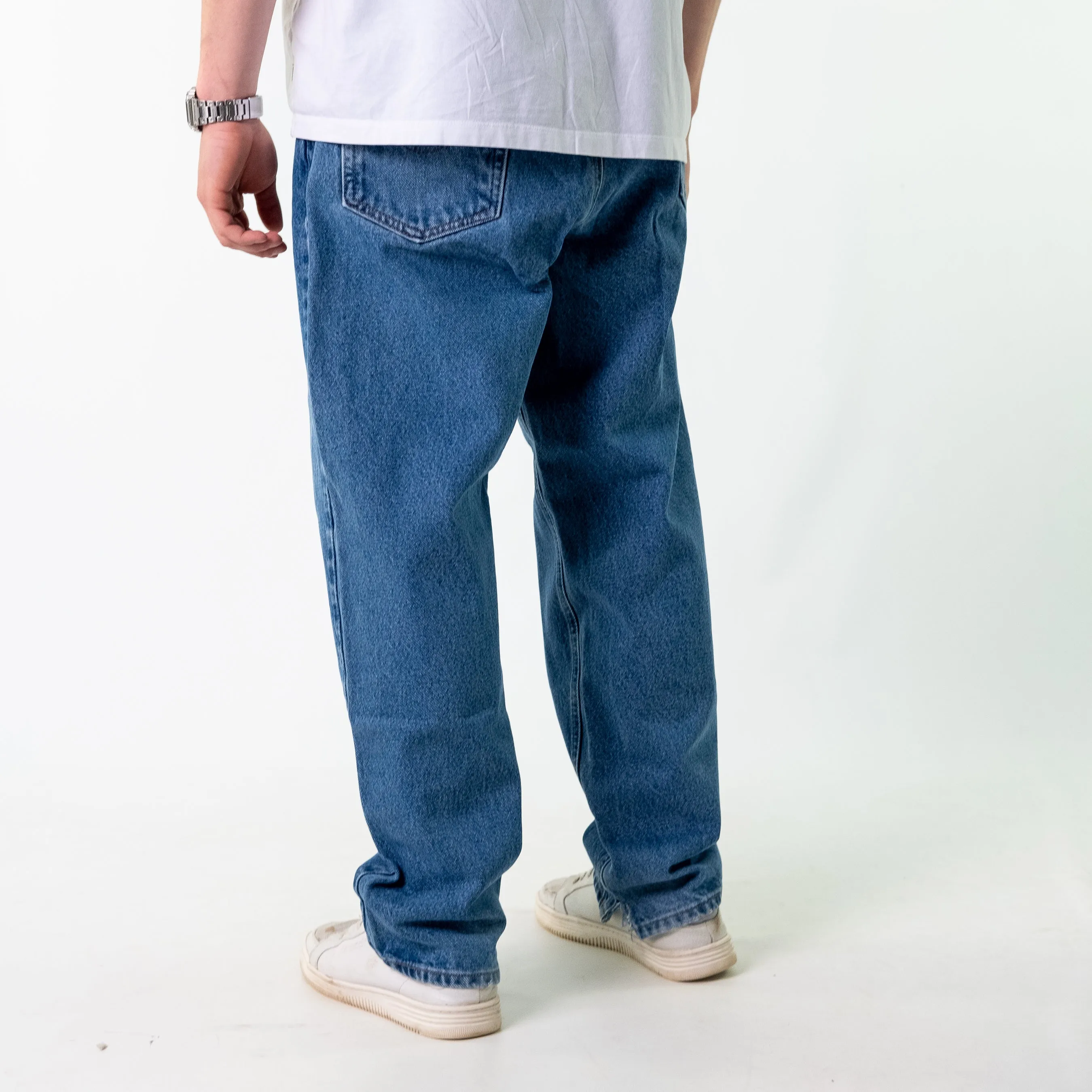 Blue 90s Carhartt Denim Jeans Baggy Pants (38x30)