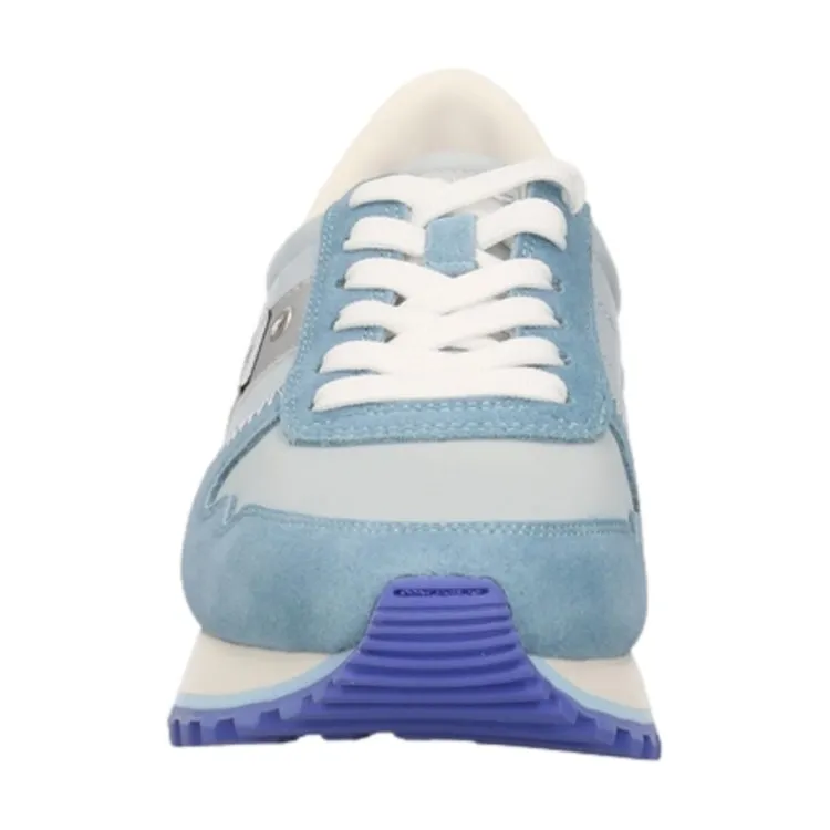 Blue S4MILLEN01/LEM Women's Lace-Up Sneakers in Azure color.