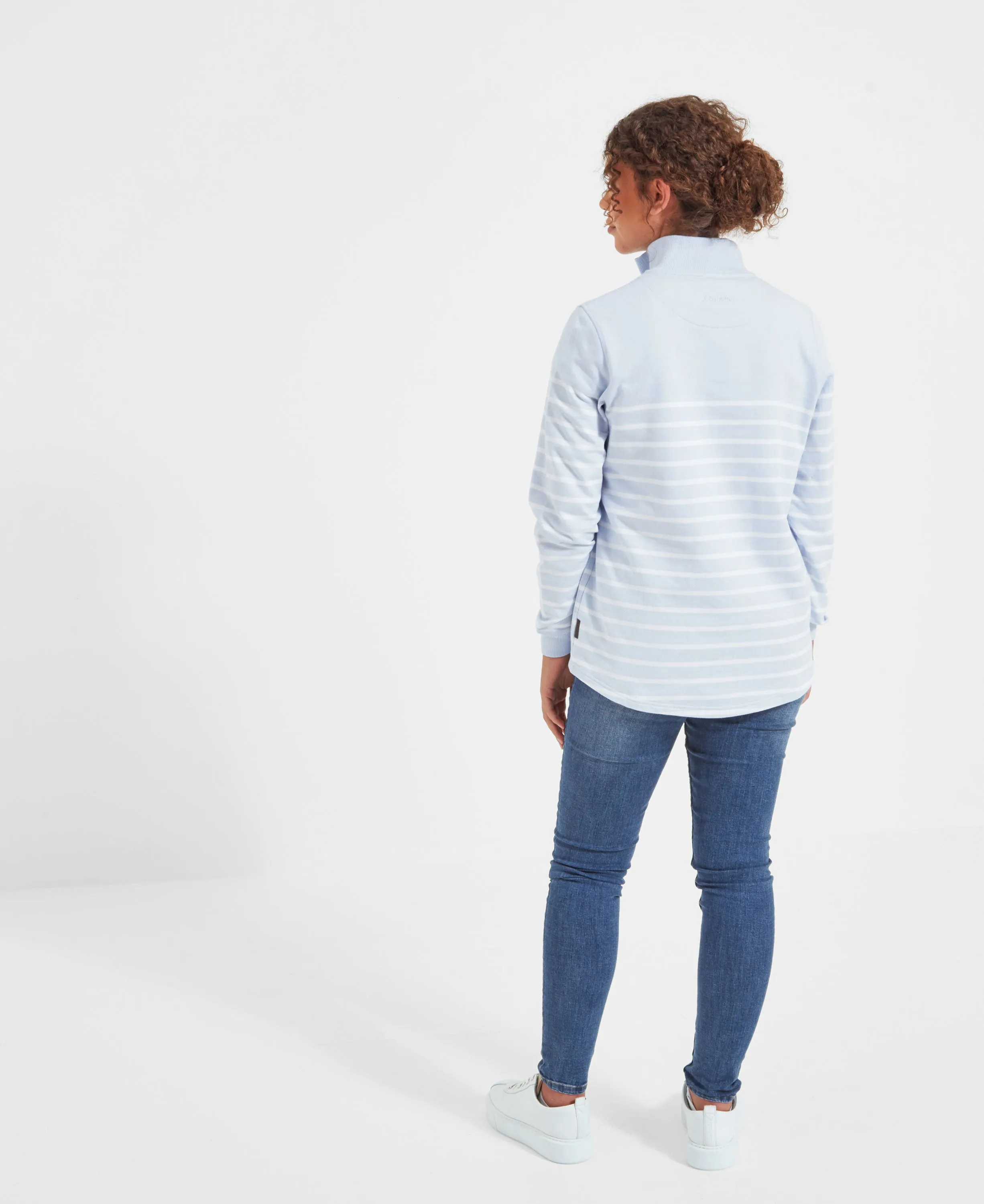 Blue Stripe Pale Blue Sweatshirt from Hope Cove