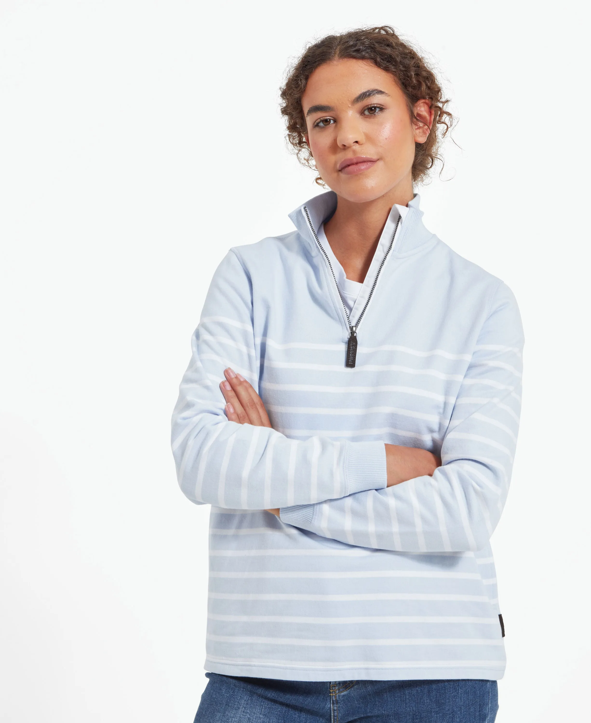 Blue Stripe Pale Blue Sweatshirt from Hope Cove