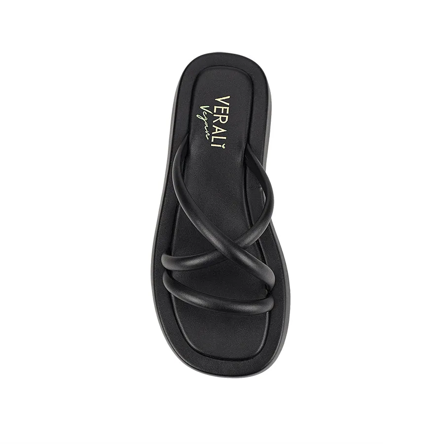 Boaz Flatform Slides - Black