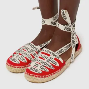 Bobo Choses Red Espadrilles With Cord