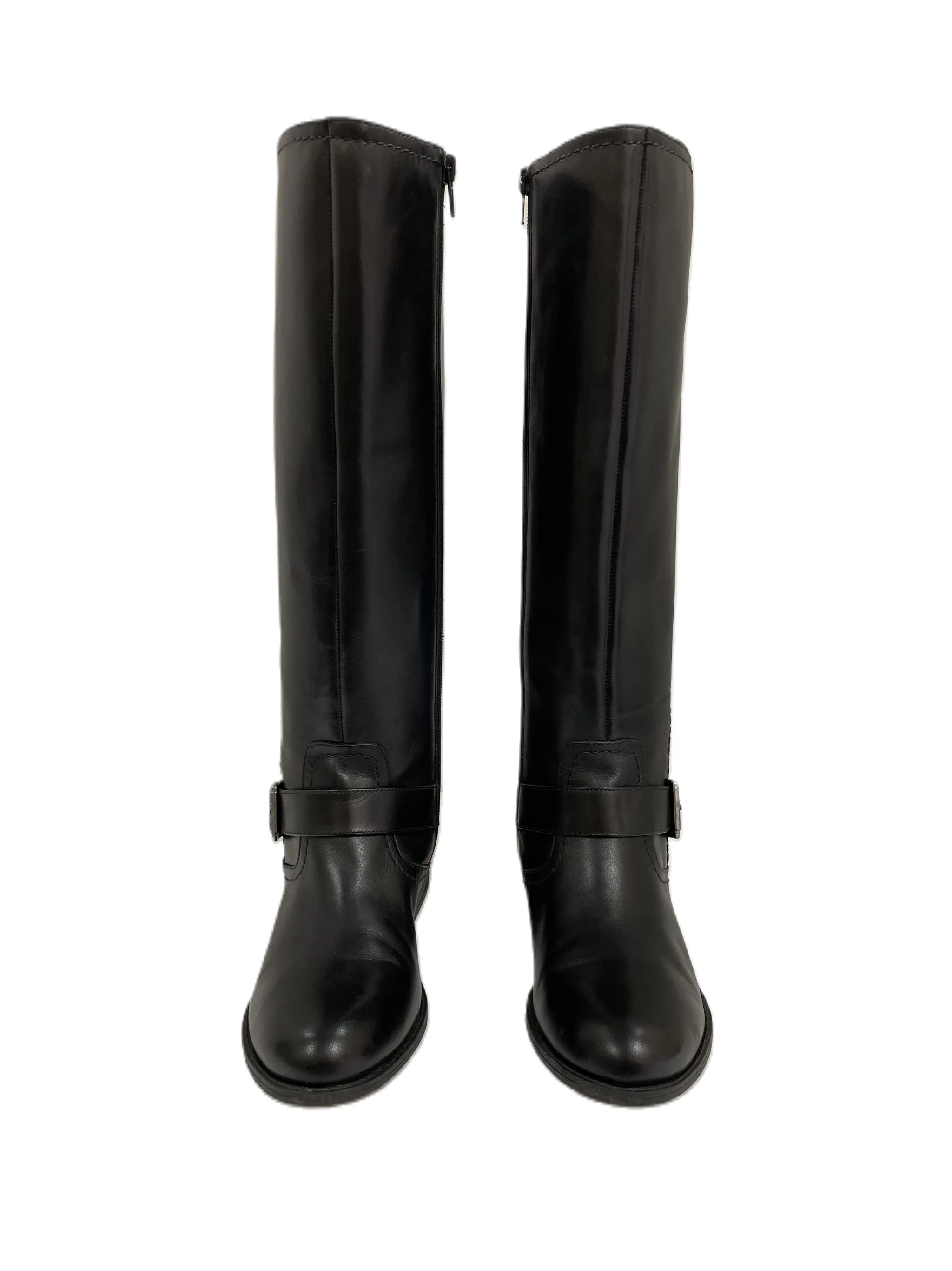 Black Marc Fisher Boots Knee Flats Size 6