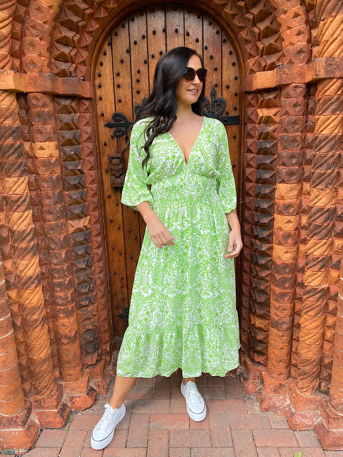 Leanne Botanical Print Maxi Dress - Shop Now