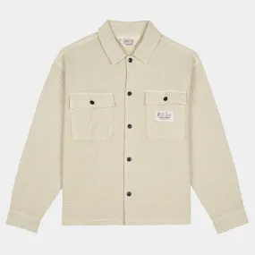 Brain Dead Waffle Button Front Shirt - Natural