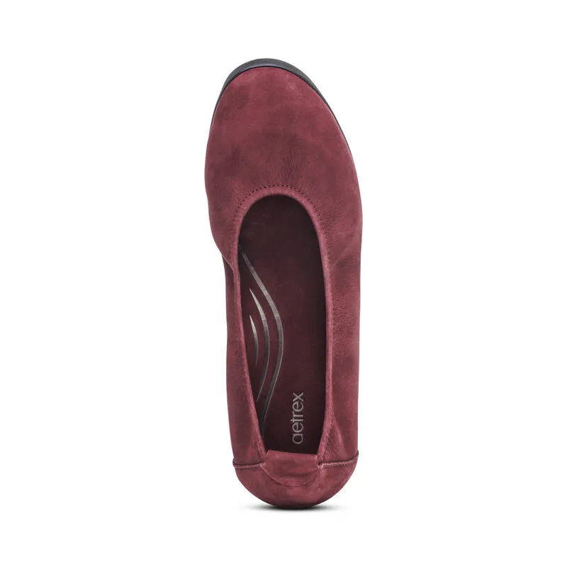  Brianna Slip-on Ballet Flat in Burgendy CLOSEOUTS  