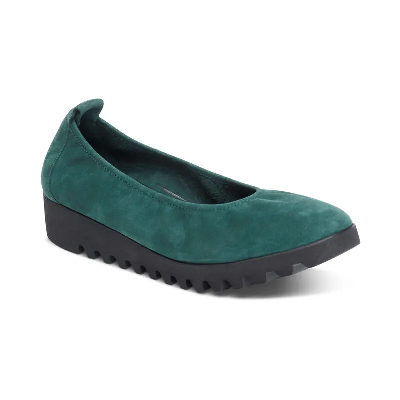  Brianna Slip-on Ballet Flat in Dark Teal CLOSEOUTS  