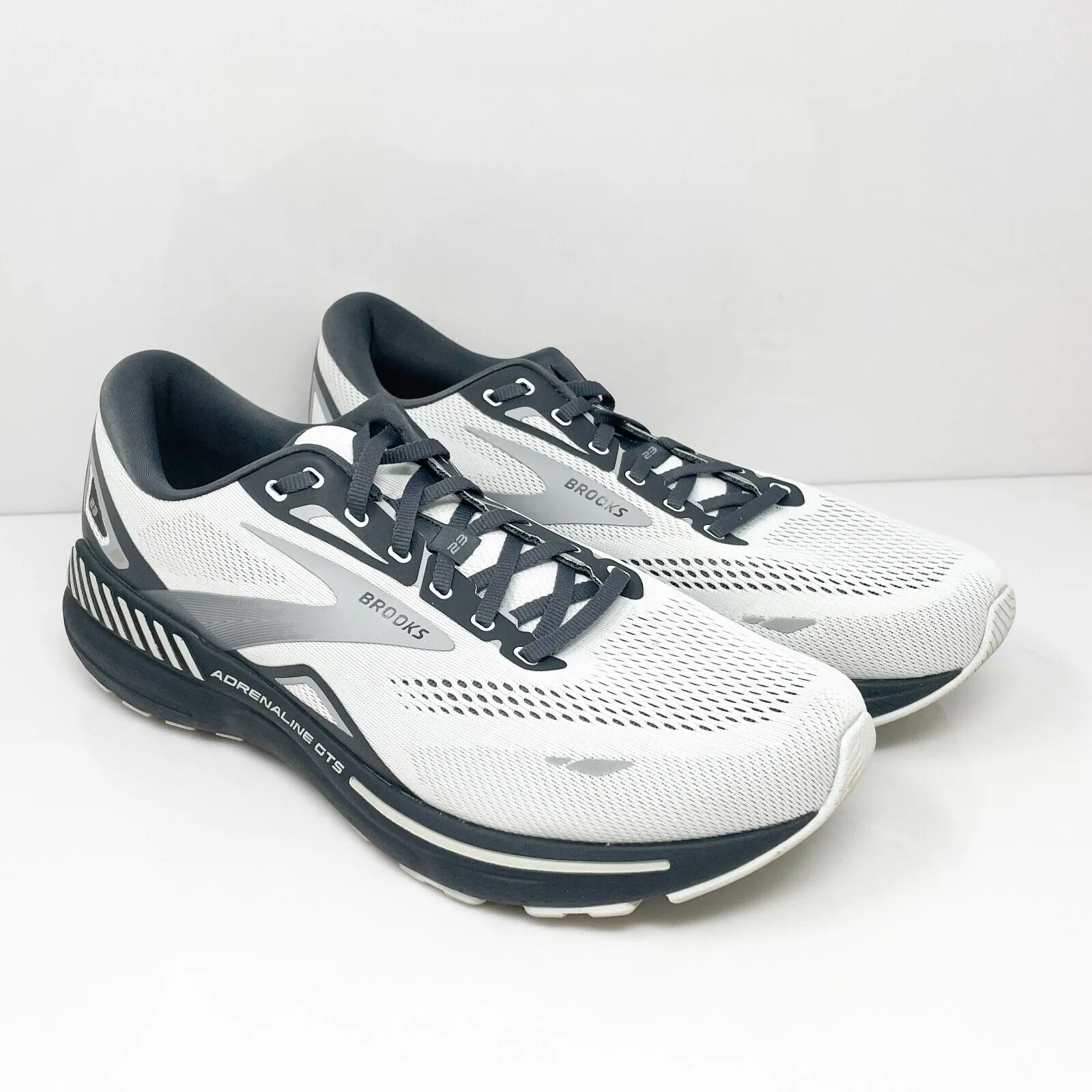 Brooks Mens Adrenaline GTS 23 1103912E065 Gray Running Shoes Sneakers Sz 12.5 2E