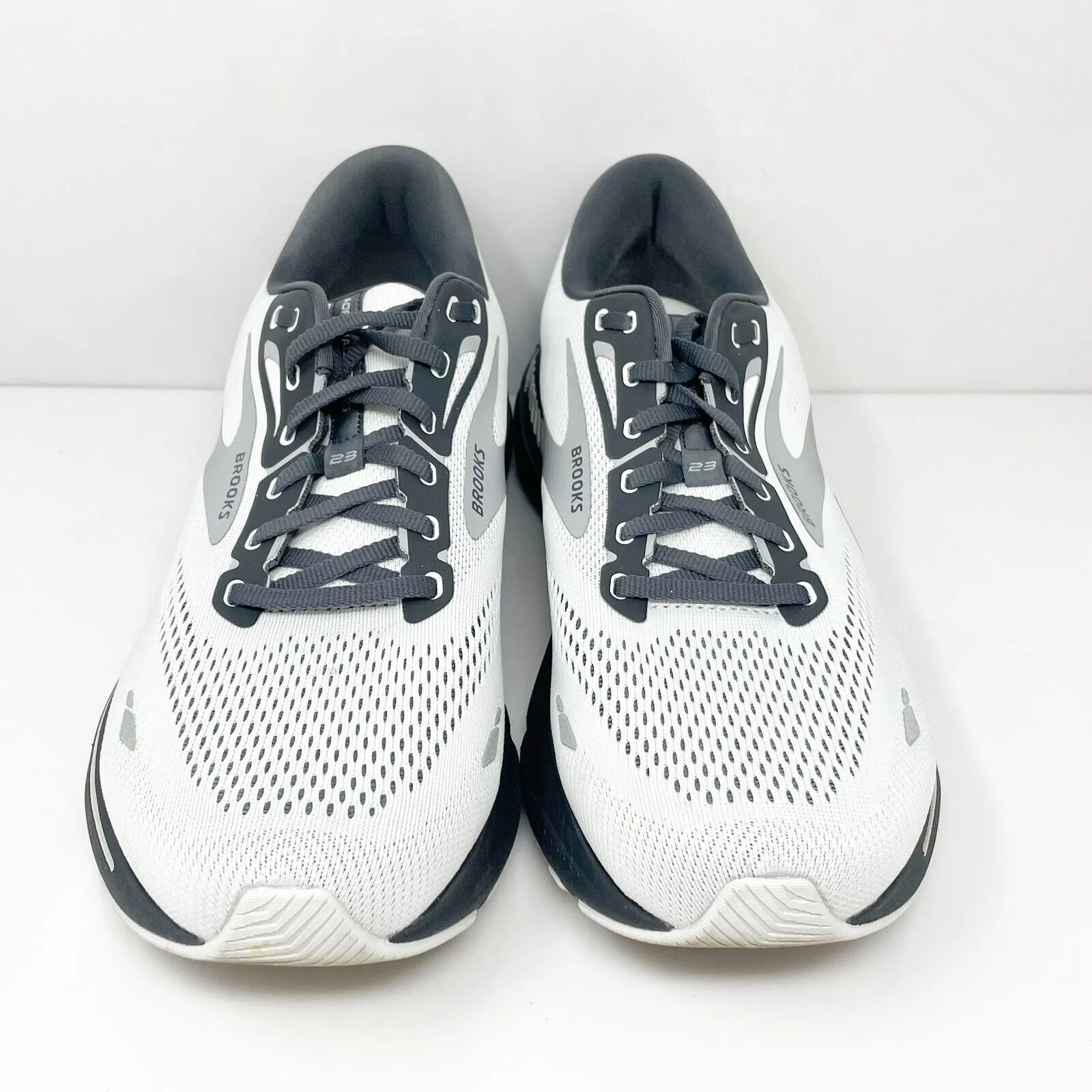 Brooks Mens Adrenaline GTS 23 1103912E065 Gray Running Shoes Sneakers Sz 12.5 2E