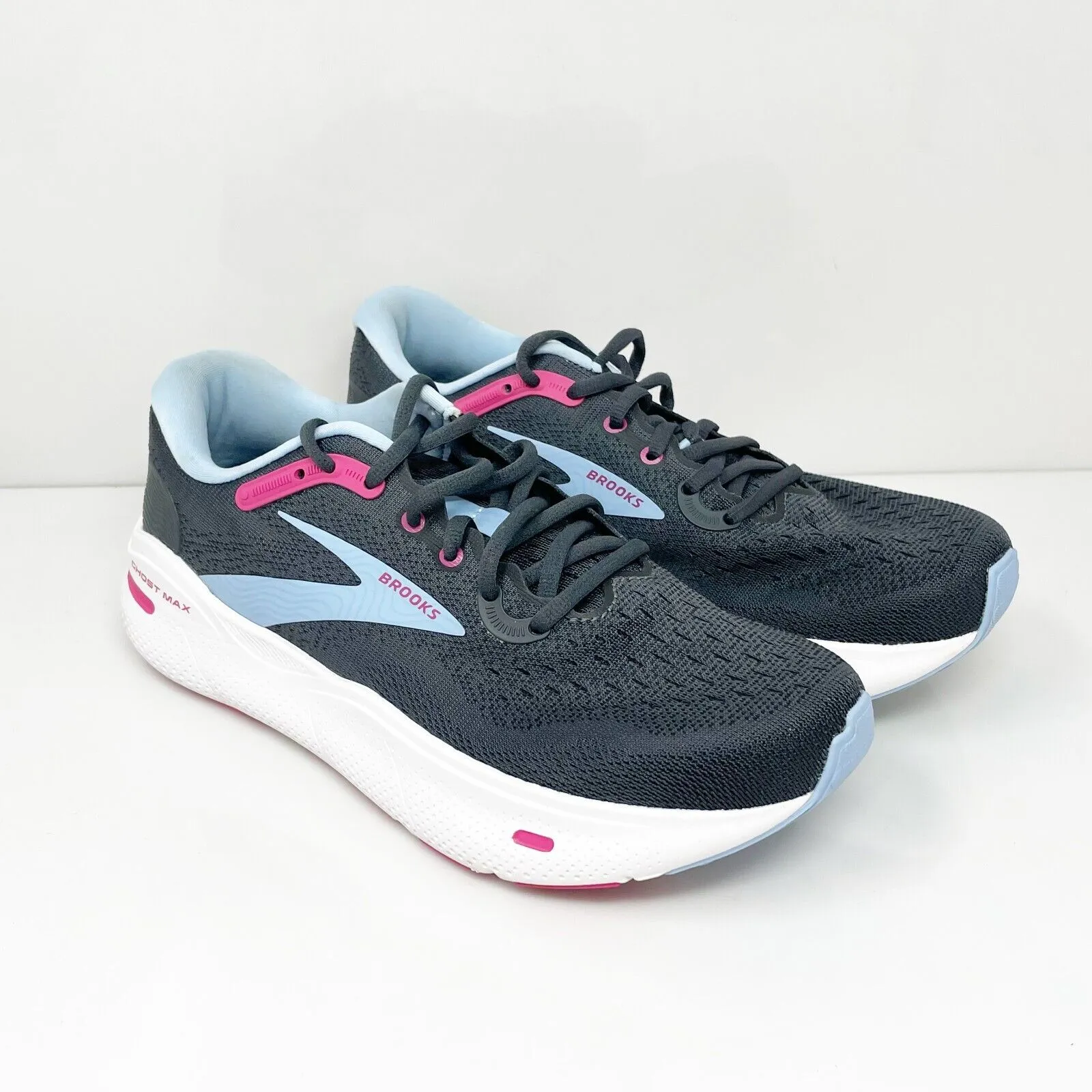 Brooks Womens Ghost Max 1203951B082 Black Running Shoes Sneakers Size 9 B