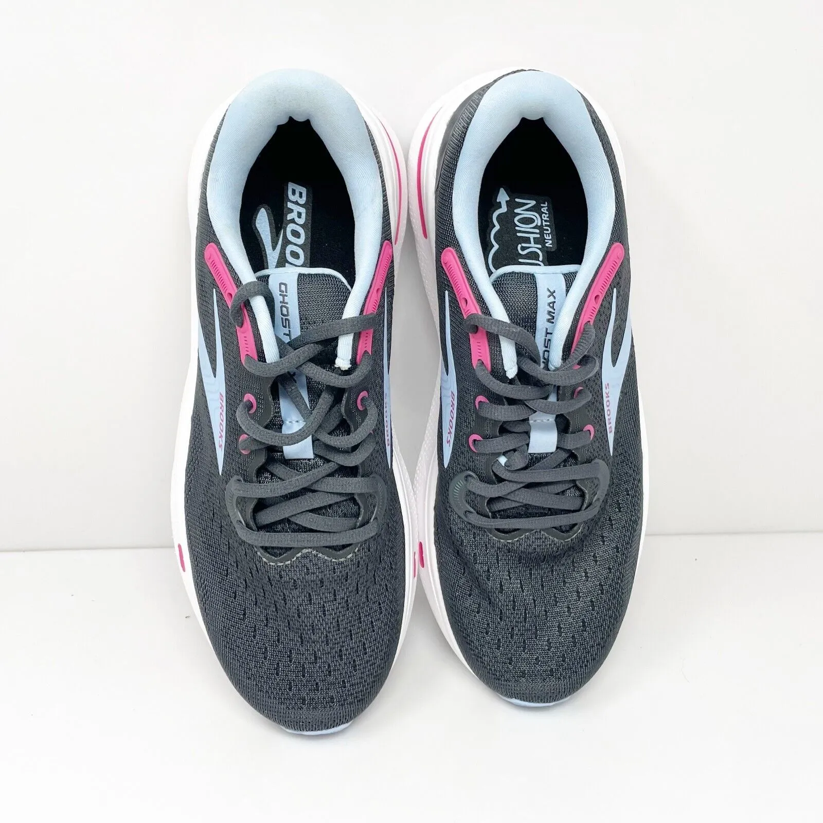 Brooks Womens Ghost Max 1203951B082 Black Running Shoes Sneakers Size 9 B