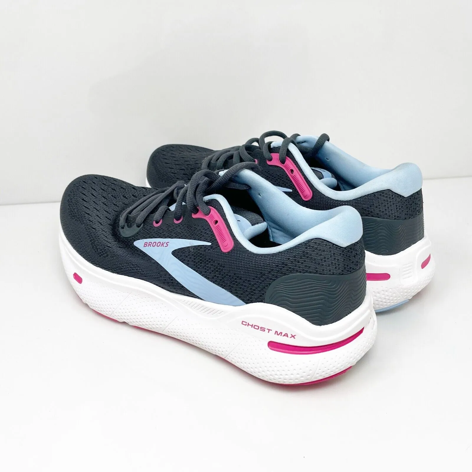 Brooks Womens Ghost Max 1203951B082 Black Running Shoes Sneakers Size 9 B